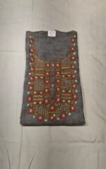 Lily Cotton Work Suit Set with Linen Cotton Printed Dupatta and Tapeta Silk Bottom Elegant Ethnic Wear - Image 4