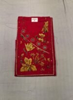 Mustard Cotton Printed Work Suit Set with Chiffon Dupatta and Cotton Bottom Elegant Ethnic Wear - Image 4