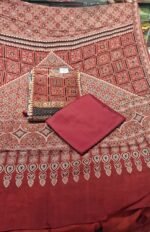 Mushroom Cotton Ajrak Printed Suit Set with Mushroom Cotton Printed Dupatta and Cotton Bottom Traditional Ethnic Wear - Image 2