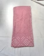 Pink Cotton Bandhej Printed Chikankari Work Suit Set with Cotton Bandhej Dupatta and Cotton Bottom Elegant Ethnic Wear - Image 4