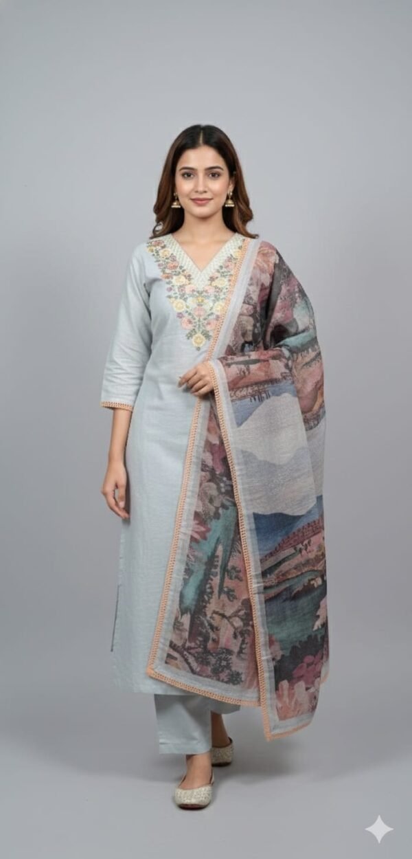 Linen Cotton Work Suit