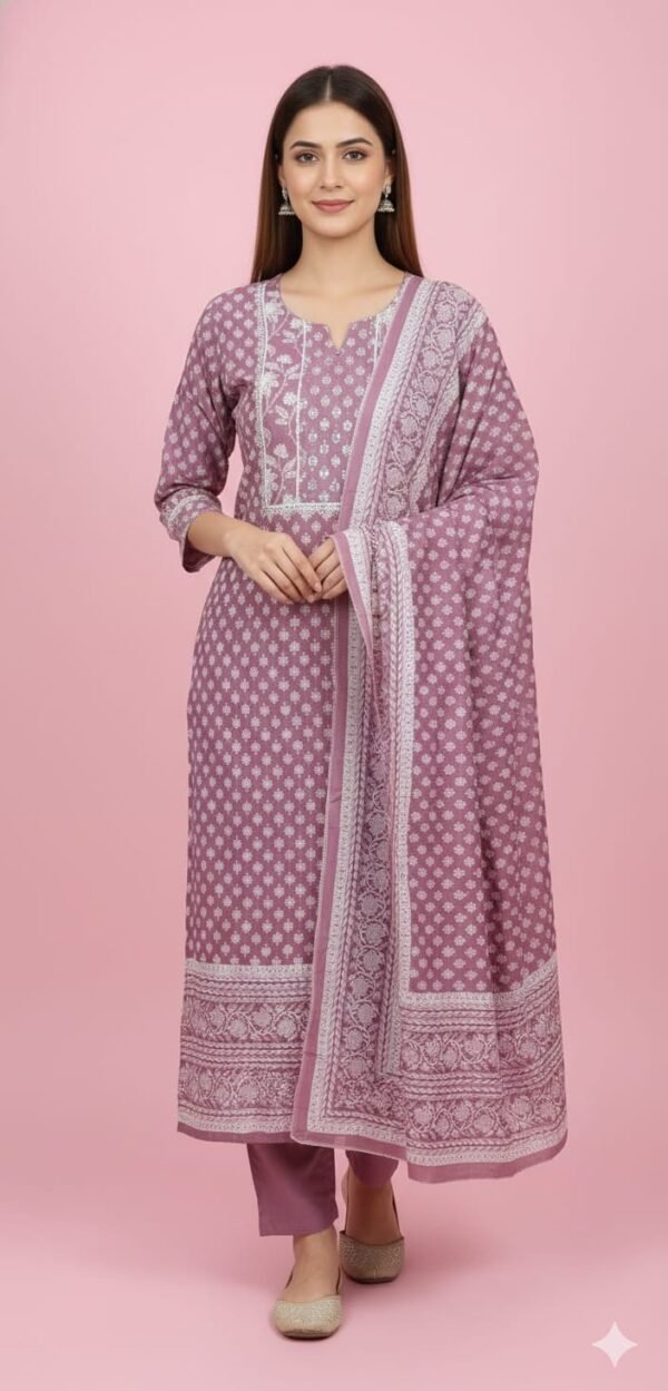 Cotton Printed Work Suit