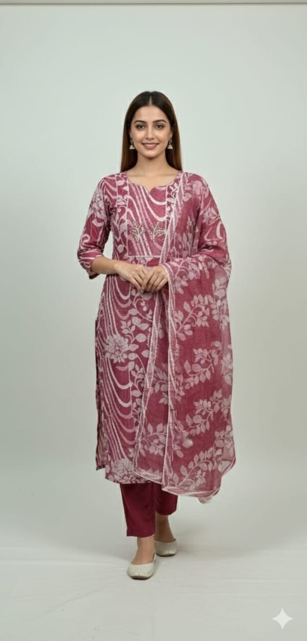 Cotton Printed Suit