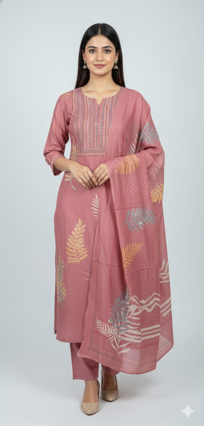 Ganesh Cotton Printed Suit