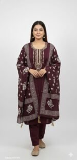 Pure Cotton Moti Work Suit