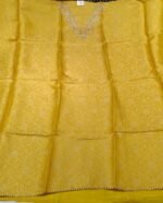 Mustard Yellow Dola Tissue Suit Set with Chanderi Dupatta and Tapeta Bottom Festive Ethnic Wear - Image 3
