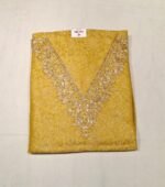 Mustard Yellow Dola Tissue Suit Set with Chanderi Dupatta and Tapeta Bottom Festive Ethnic Wear - Image 5