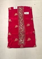 Maslin Silk Suit Set with Maslin Silk Dupatta and Tapeta Bottom Festive Ethnic Wear - Image 4