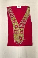 Maslin Silk Work Suit Set with Maslin Silk Dupatta and Tapeta Bottom Festive Ethnic Wear - Image 4