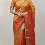 Cotton Silk Saree with Contrast Border and Tassel Pallu Traditional Ethnic Wear