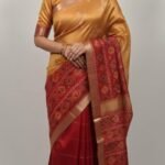 Cotton Silk Saree with Contrast Border and Tassel Pallu Traditional Ethnic Wear