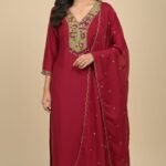 Maslin Silk Work Suit