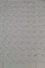 White Cotton Cut Work Chikankari Fabric