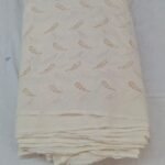 White Cotton Cut Work Chikankari Fabric Premium Embroidered Dress Material for Ethnic Wear