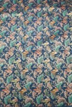 Premium Kashmiri Karhai Work Fabric with Traditional Bird and Floral Embroidery Designer Ethnic Fabric - Image 2