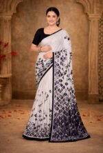 Italian Crepe Printed Saree