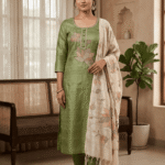 Tassar Silk 3 Piece Unstitched Suit Set