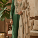 Tassar Silk 3 Piece Unstitched Suit Set
