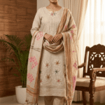 Jamdani Cotton 3 Piece Unstitched Suit