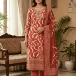 Linen Cotton 3 Piece Suit Set.