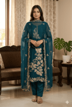 Maslin Silk 3 Piece Unstitched Suit Set