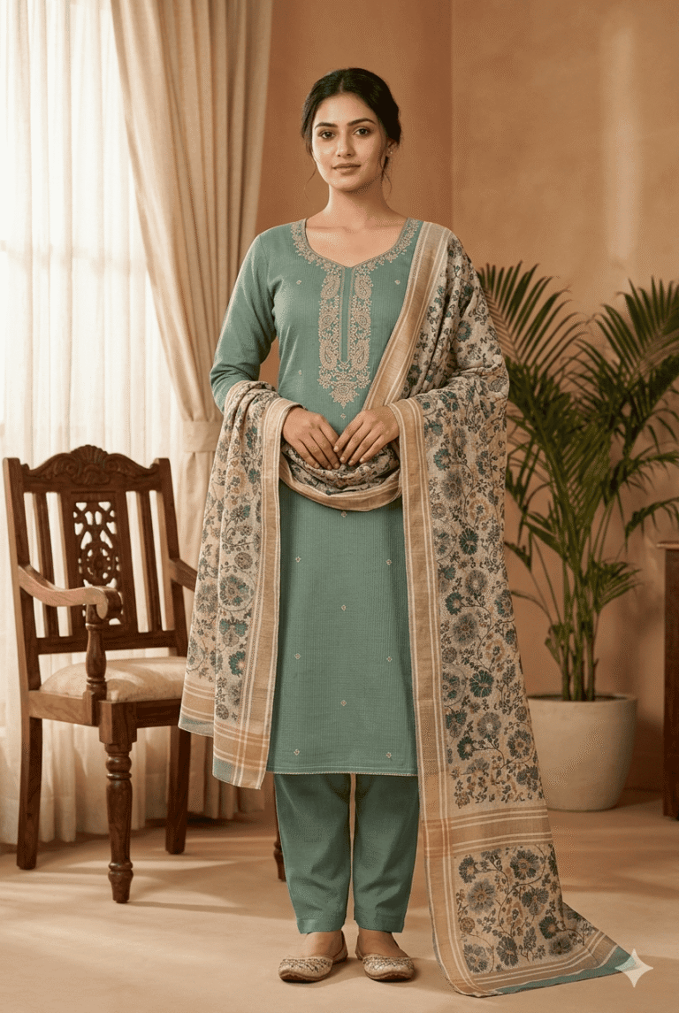 Handloom Cotton Suit