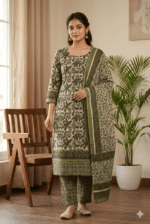 Premium Pure Cotton 3 Piece Unstitched Suit