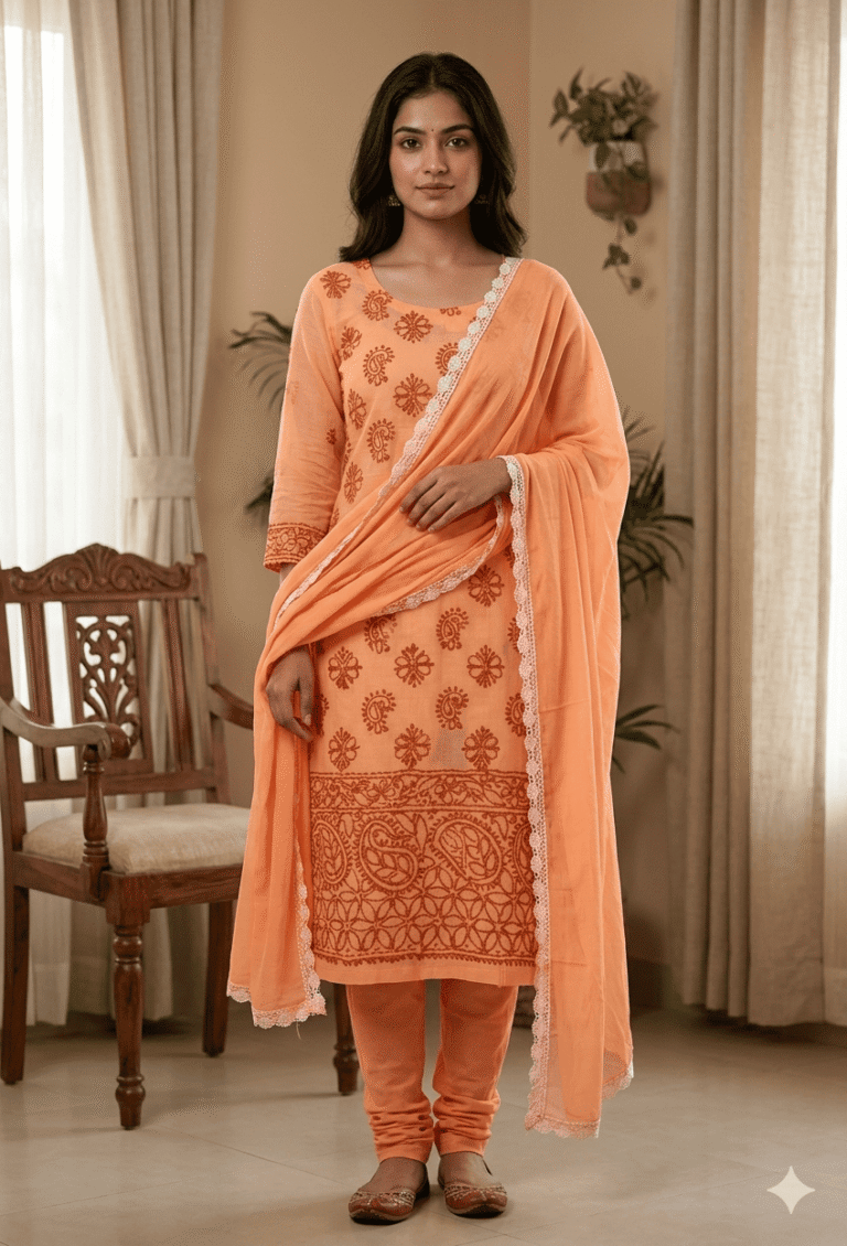 Chikankari Cotton Suit