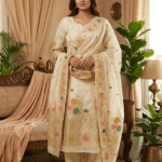 Elegant Tissue Silk Suit with Designer Dupatta - 2 Piece Unstitched Set