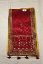 Mushroom Silk Unstitched Suit Set with Dupatta - Image 5