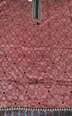 Mushroom Silk Unstitched Suit Set with Dupatta - Image 5