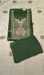 Tassar Silk 3 Piece Unstitched Suit Set - Image 2