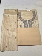 Tassar Silk 3 Piece Unstitched Suit Set - Image 4