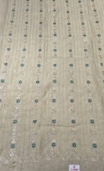 Jamdani Cotton 3 Piece Unstitched Suit Set - Image 5