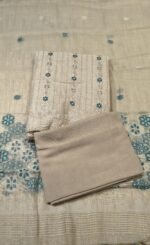 Jamdani Cotton 3 Piece Unstitched Suit Set - Image 2