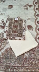 Chanderi Cotton 3 Piece Unstitched Suit Set - Image 2