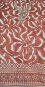 Linen Cotton 3 Piece Unstitched Suit Set - Image 3