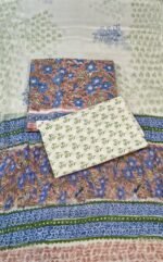 Stylish Pure Cotton 3 Piece Unstitched Suit Set with Chiffon Dupatta - Image 2