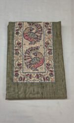 Elegant Chanderi Cotton 3 Piece Unstitched Suit - Image 3