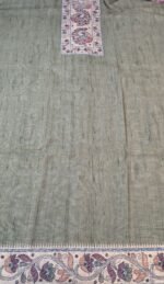 Elegant Chanderi Cotton 3 Piece Unstitched Suit - Image 4