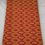 Premium Pure Ikat Cotton Fabric with Traditional Print Design