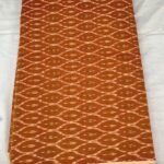 Premium Pure Ikat Cotton Fabric with Traditional Print Design