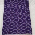 Premium Pure Ikat Cotton Fabric with Traditional Print Design