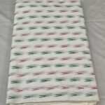 Premium Pure Ikat Cotton Fabric with Traditional Print Design