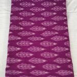 Premium Pure Ikat Cotton Fabric with Traditional Print Design