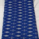 Premium Pure Ikat Cotton Fabric with Traditional Print Design