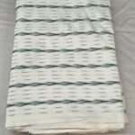 Premium Pure Ikat Cotton Fabric with Traditional Print Design
