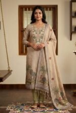 Linen Cotton Suit with Linen Cotton Dupatta and Tapeta Bottom