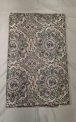 Grey Cotton Madhubani Printed Fabric Traditional Ethnic Designer Dress Material