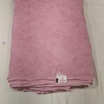 Pink Mal Silk Moti Work Fabric